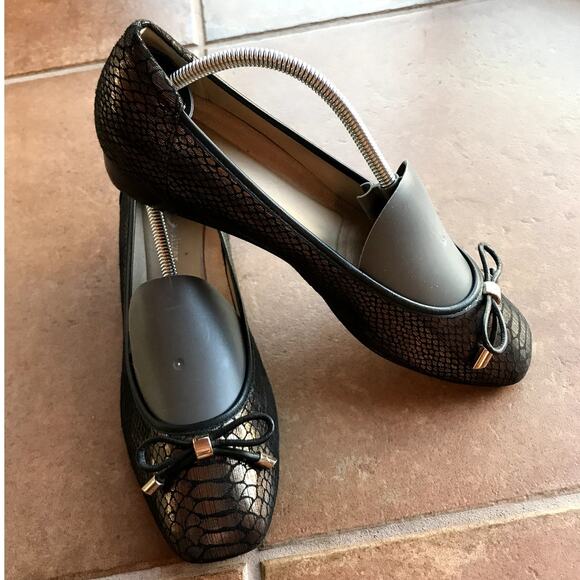 Naturalizer Metallic Snakeskin Print Low Heel Pumps-Ballet Slippers size 9 - Picture 9 of 13